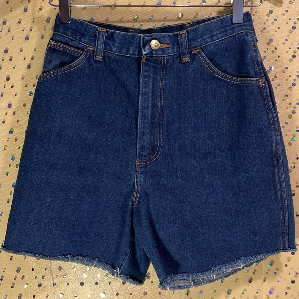 Wrangler Dark Blue High-Waisted Women Shorts